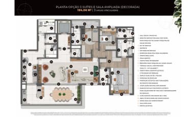 3 Suítes e Sala Ampliada
