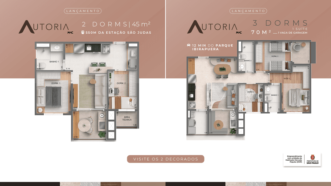Apartamento de 2 ou 3 dormitórios: como escolher?